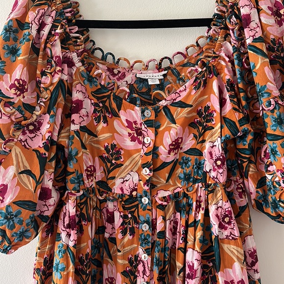 TopShop Mini Floral Dress - Picture 8 of 11